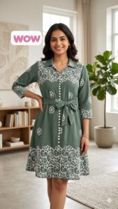 women's floral dress